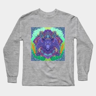 Tamer Wolf Psychedelic Artwork Long Sleeve T-Shirt